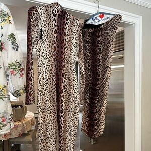 ***ALL 3 ITEMS*** AFRM Cheetah Pantsuit, Strapless Dress, & See-Through Top